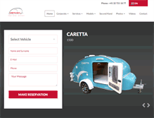 Tablet Screenshot of caretta-swiss.ch